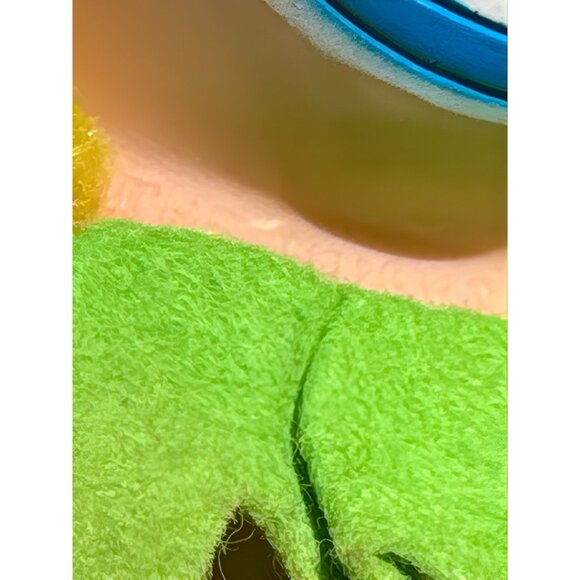 Vtg Rushton Rubber Face Clown Doll 70s Neon Hair Soft Body Happy Clapping Elf - Picture 7 of 14